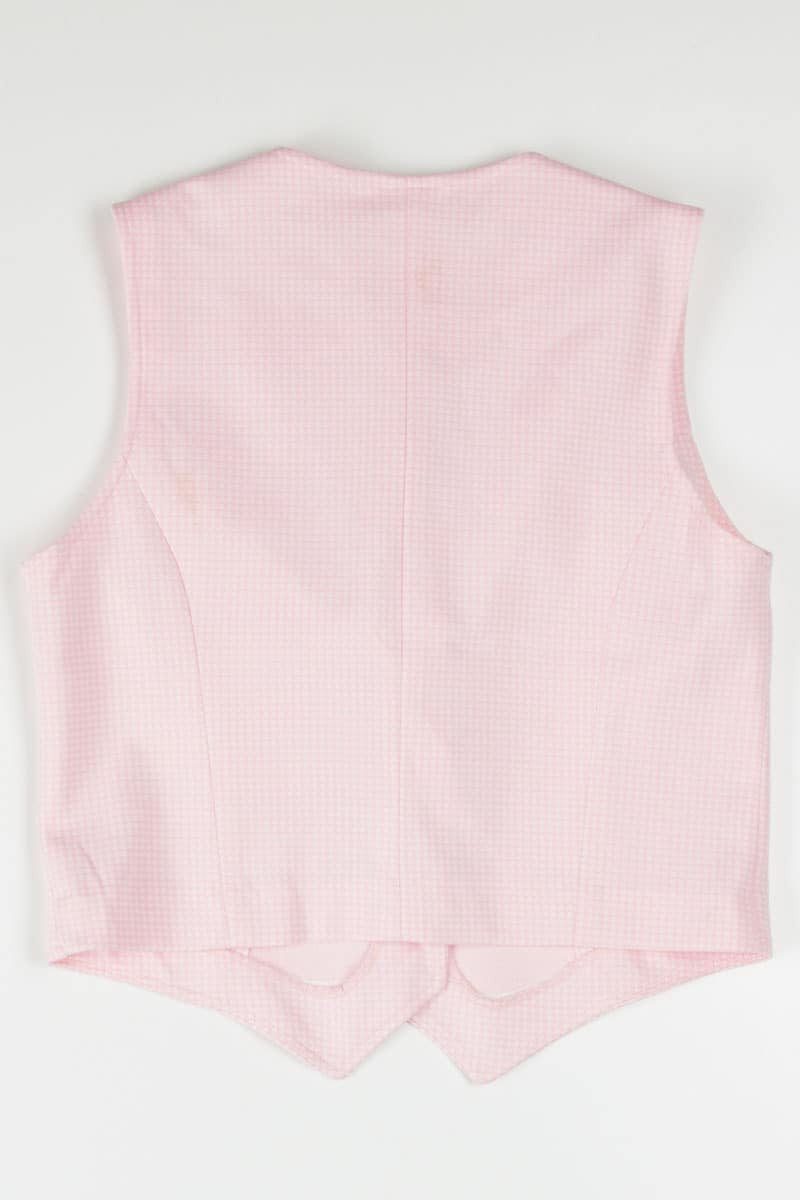 Vintage Pink Button Vest
