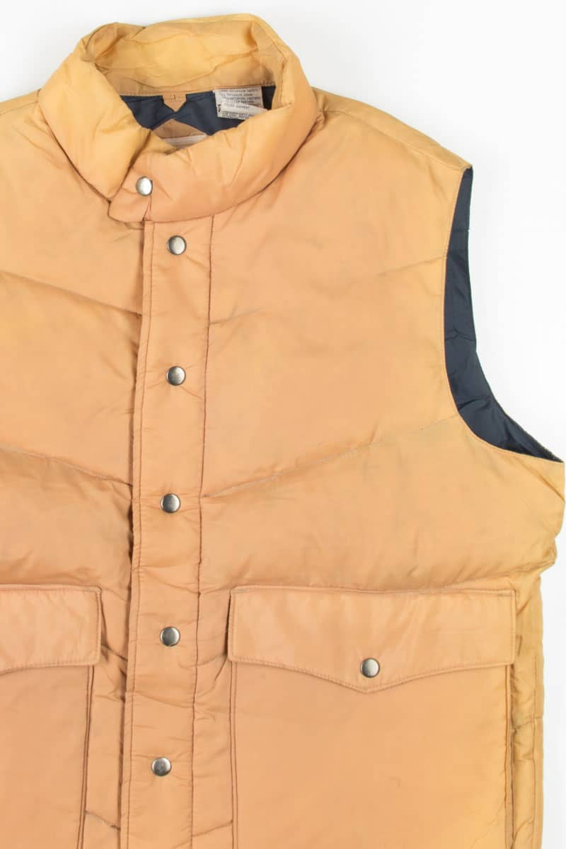 Discolored Tan Goose Down Vest