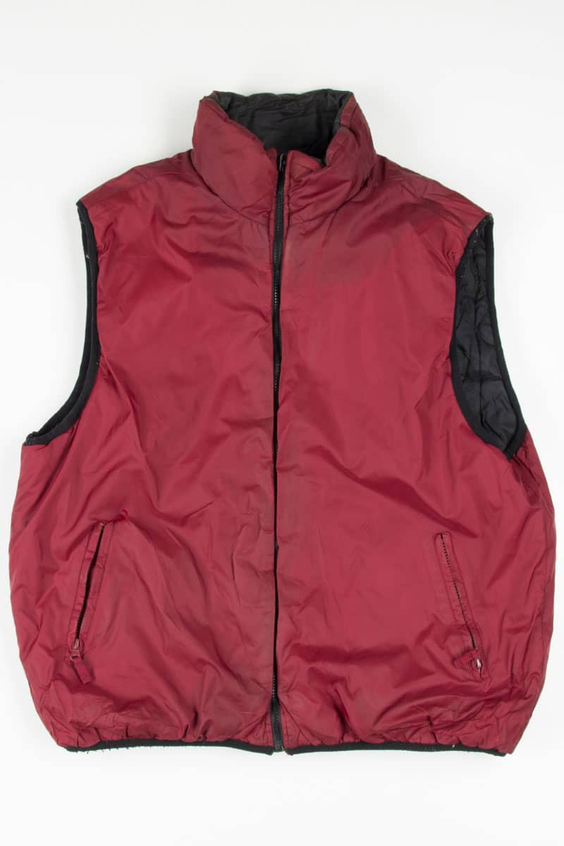 Stained Reversible Puffed Vest