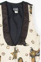 Western Print Woven Vest