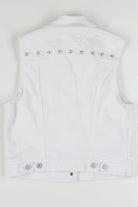 Levi White Studded Denim Vest