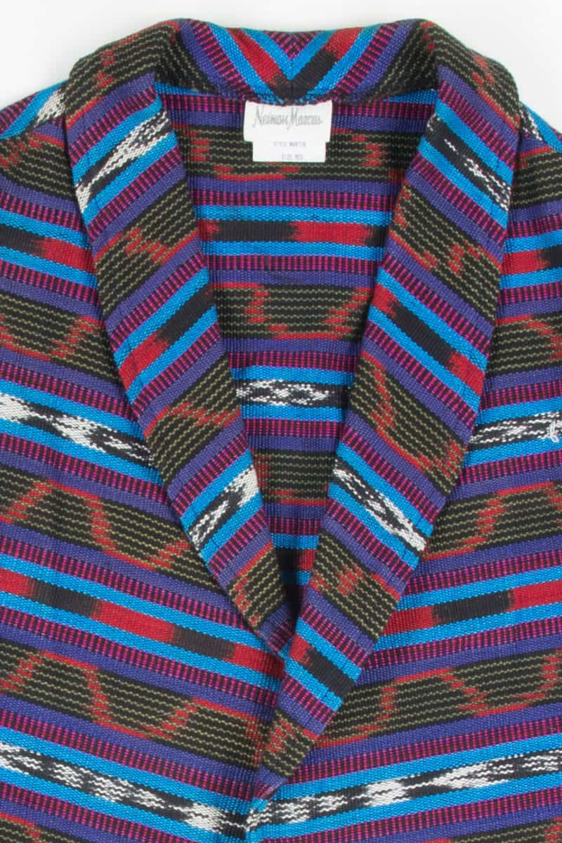 Neiman Marcus Southwestern Blanket Vest