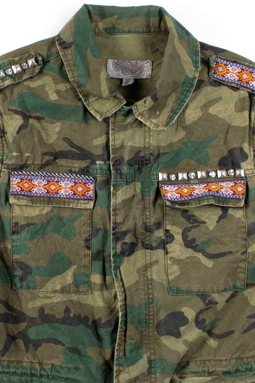 Studded Camo Vest