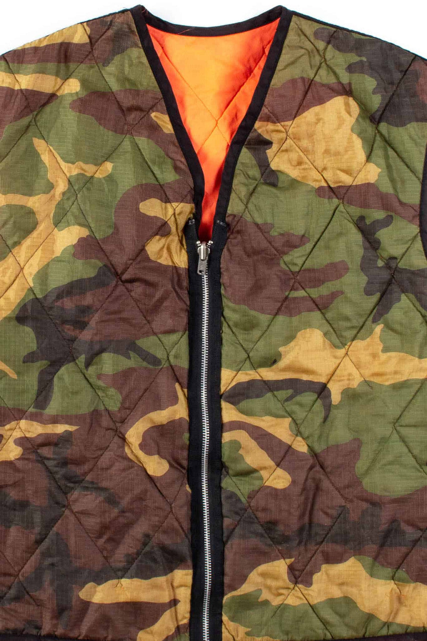 Camo & Orange Reversible Vest