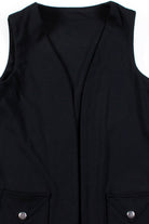 Black Pocket Vest