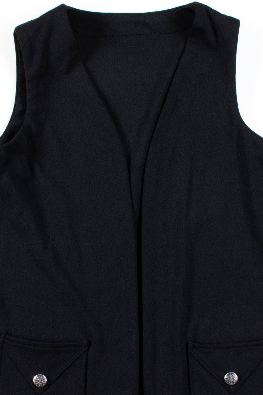 Black Pocket Vest