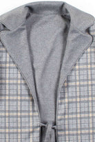 Grey Plaid Vest