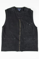 Black Denim Vest