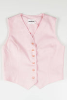 Vintage Pink Button Vest