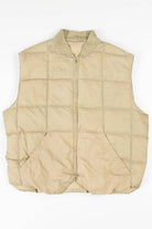 Tan Duck Down Vest