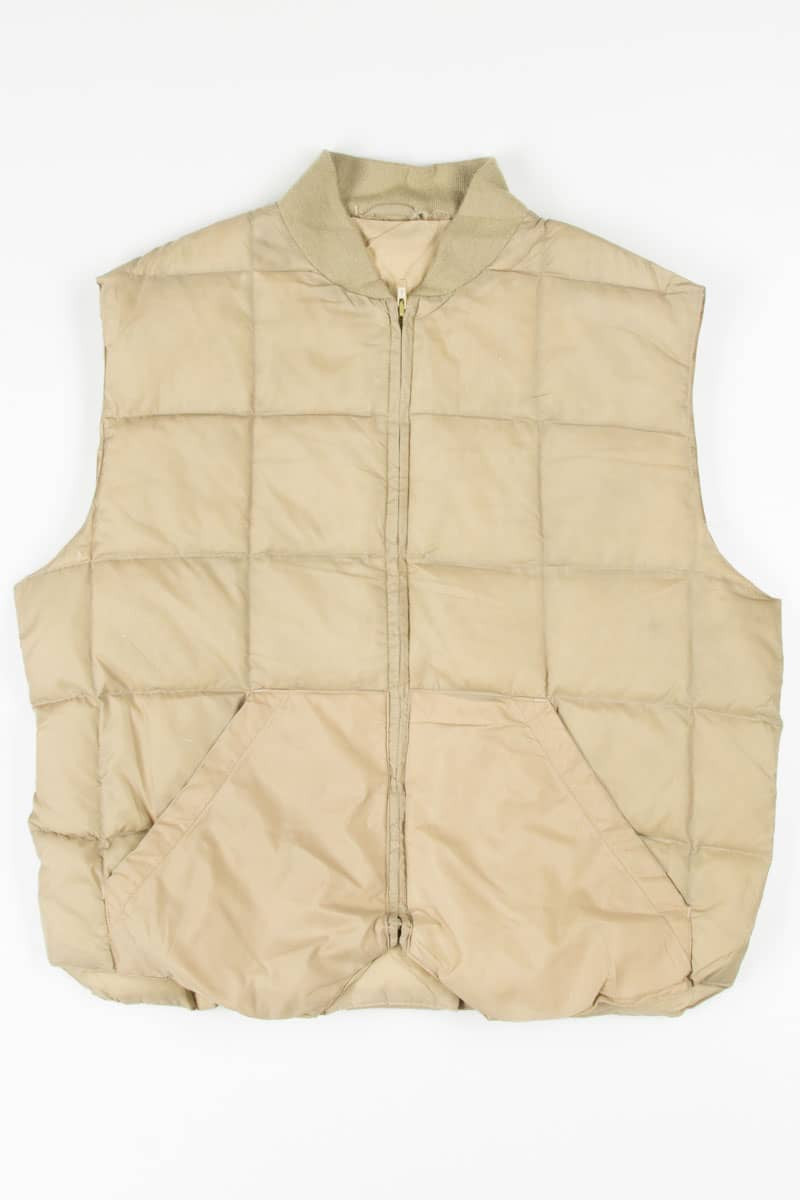 Tan Duck Down Vest