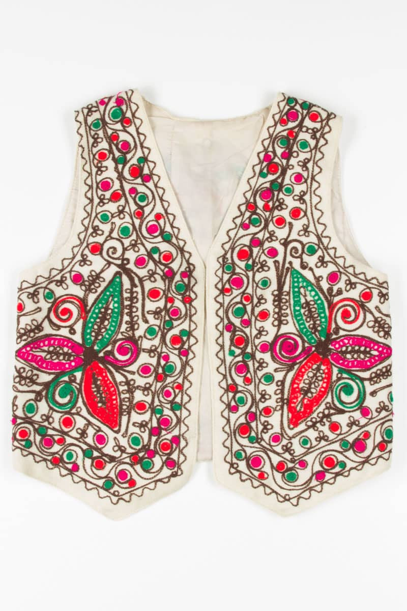 Yarn Embroidered Vest