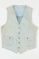 Stained Light Denim Vest