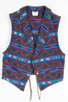 Neiman Marcus Southwestern Blanket Vest