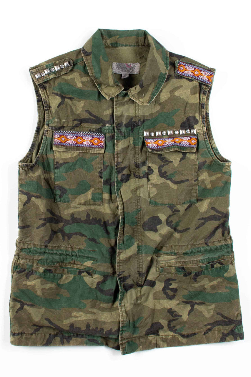 Studded Camo Vest