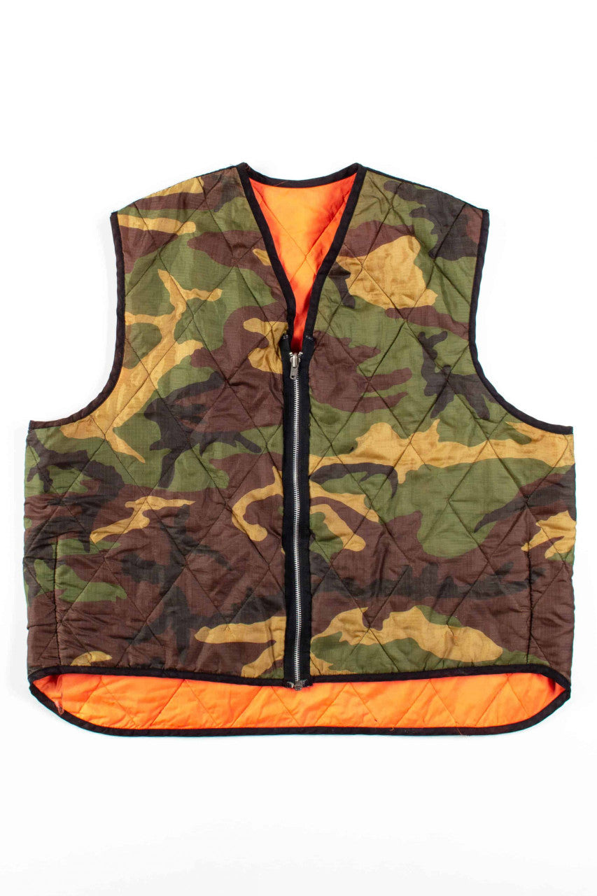 Camo & Orange Reversible Vest