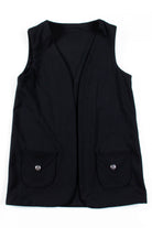 Black Pocket Vest
