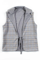 Grey Plaid Vest