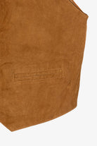 Vintage Tan Europe Craft Suede Leather Vest (1990s)