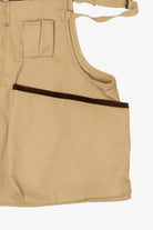 Vintage Black Sheep Suede Leather Hunting Vest (1970s)
