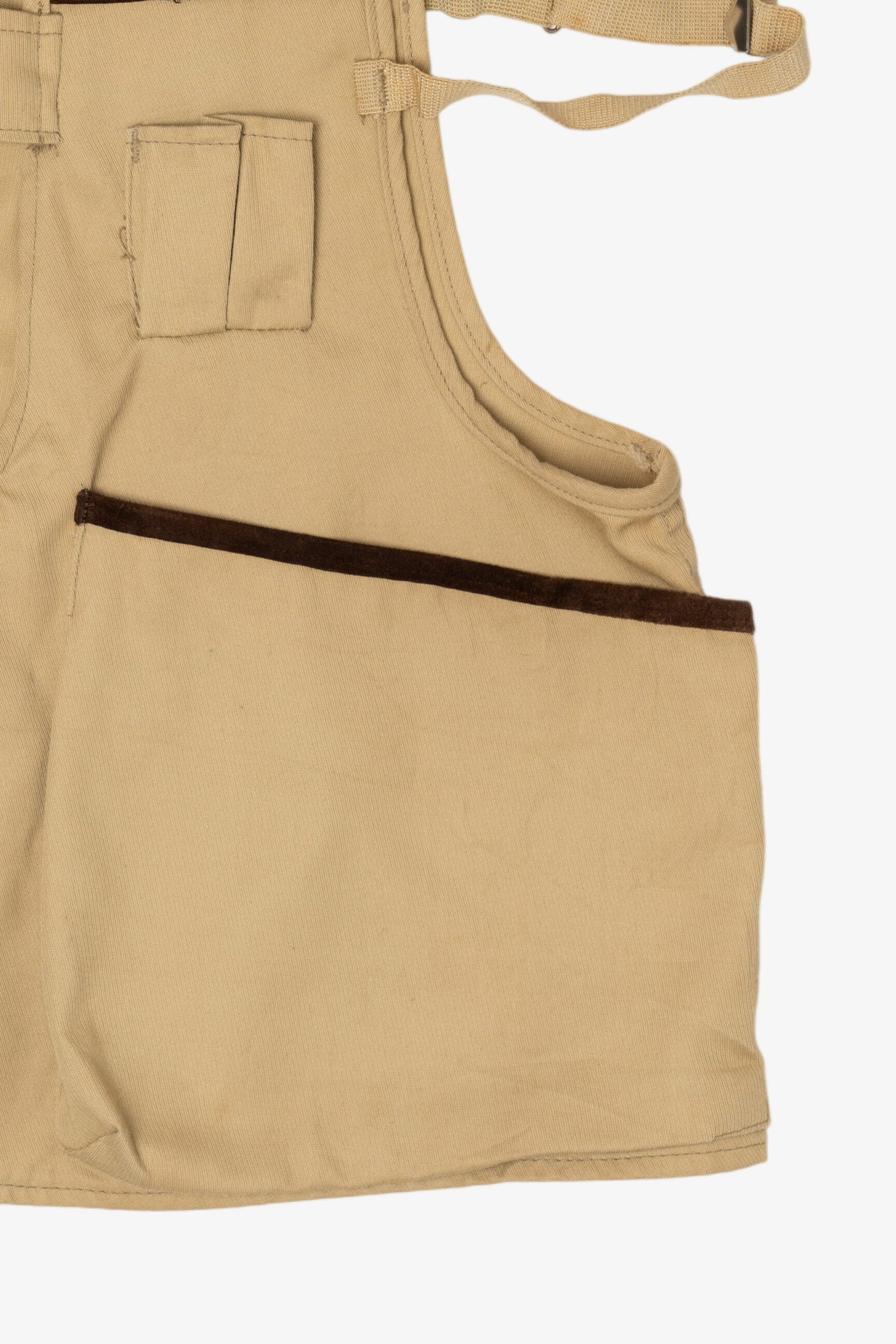 Vintage Black Sheep Suede Leather Hunting Vest (1970s)