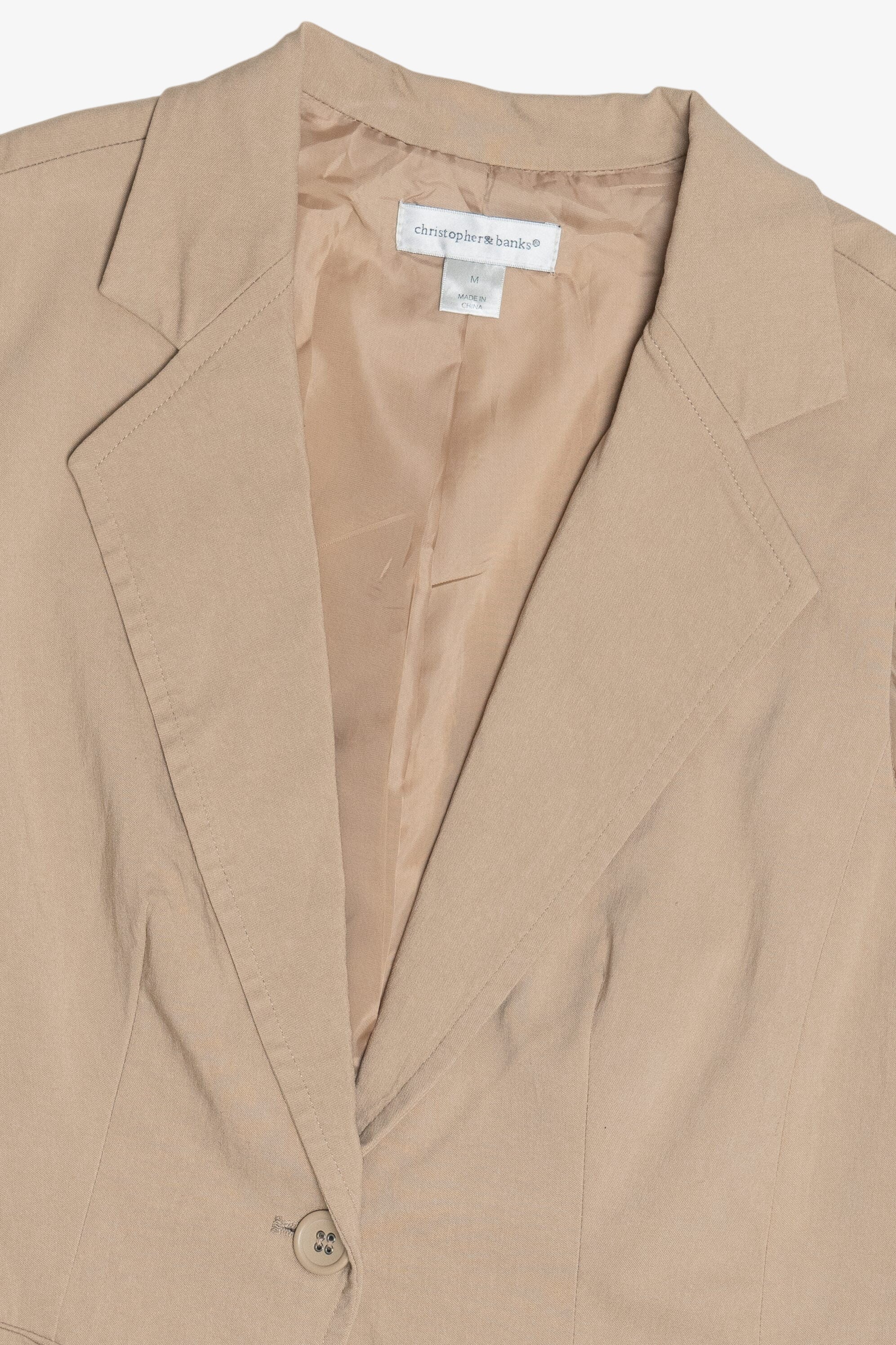 Vintage Christopher & Banks Khaki Vest (2000s)