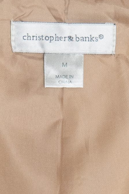 Vintage Christopher & Banks Khaki Vest (2000s)