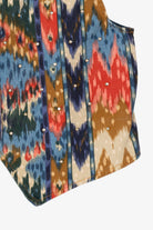 Vintage Green Field Southwestern Print With Rhinestone Denim Vest (1990s)