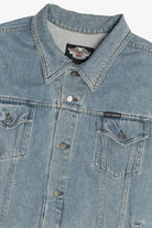 Vintage Harley Davidson Back Patch Denim Vest (1990s)