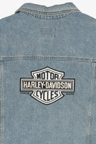 Vintage Harley Davidson Back Patch Denim Vest (1990s)