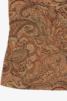 Vintage Brown Paisley Tapestry Vest (1990s)