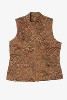 Vintage Brown Paisley Tapestry Vest (1990s)