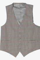 Vintage Gray Checkered Vest (1970s)
