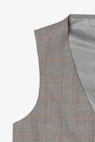 Vintage Gray Checkered Vest (1970s)