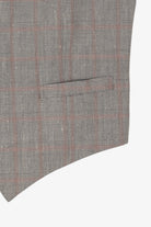 Vintage Gray Checkered Vest (1970s)