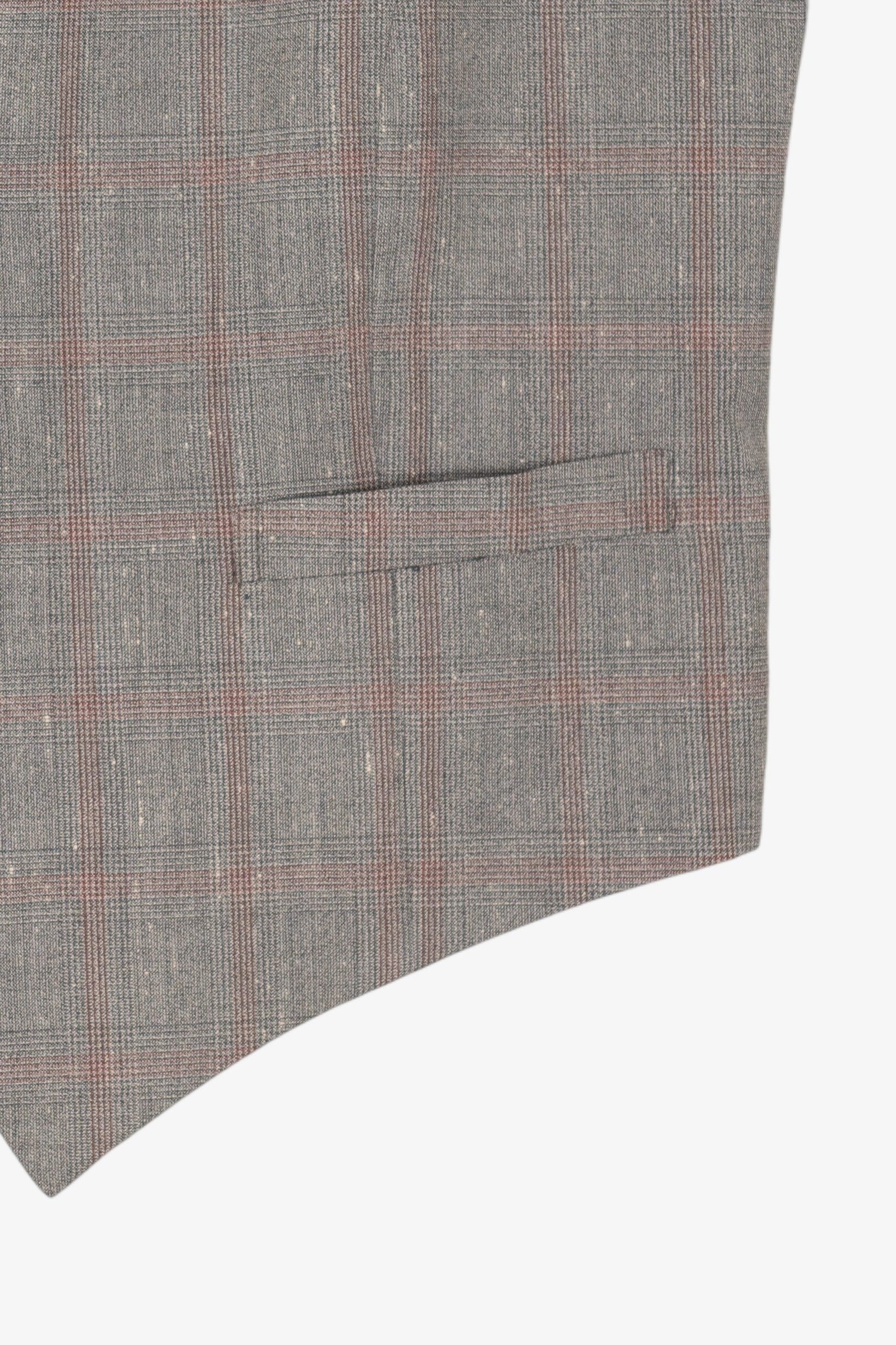 Vintage Gray Checkered Vest (1970s)