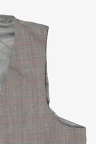 Vintage Gray Checkered Vest (1970s)
