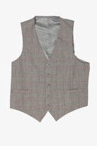 Vintage Gray Checkered Vest (1970s)