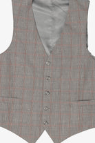 Vintage Gray Checkered Vest (1970s)