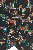 Decorative Carousel Horses Print Vest (1990s)