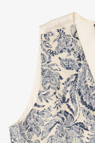 Vintage Light Blue Floral Vest (1990s)