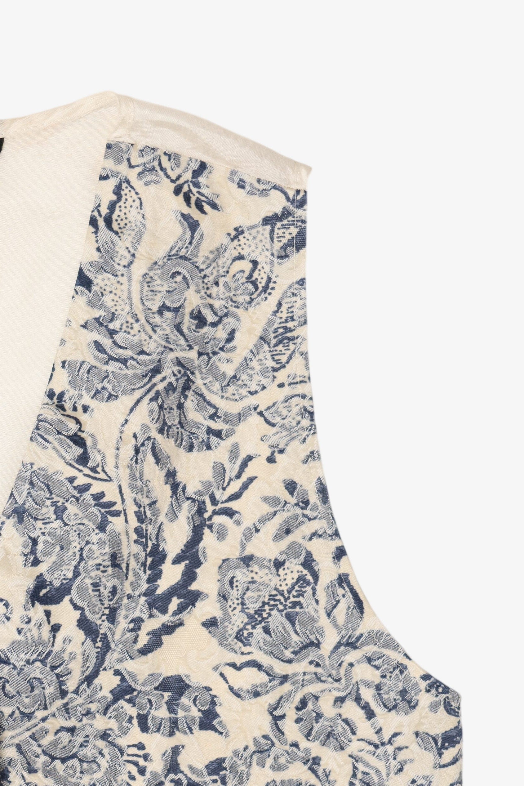 Vintage Light Blue Floral Vest (1990s)