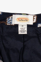 Vintage Navy Blue Talbots Postal Stamps Vest (1990s)
