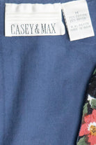 Vintage Casey & Max Cotton Velour Plaid & Floral Patchwork Vest (1990s)