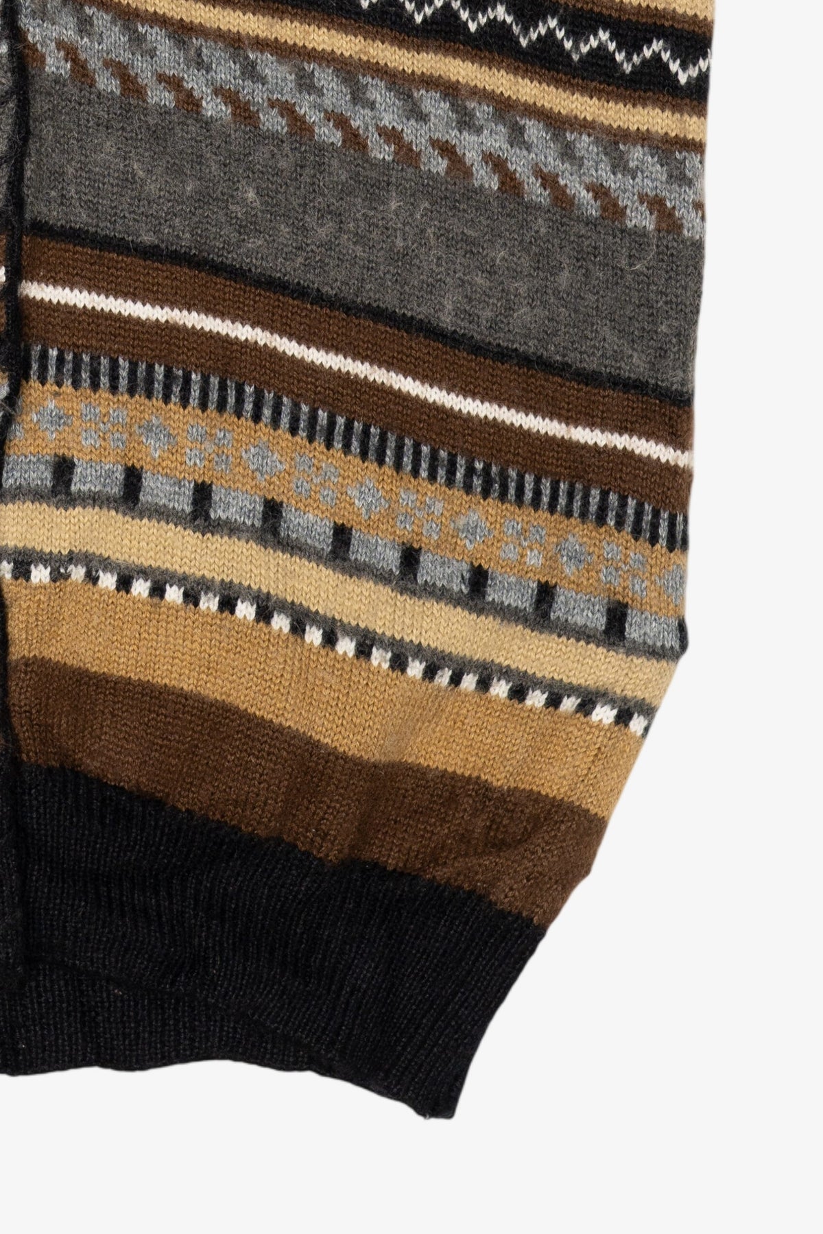Vintage Brown Geometric Alfred Dunner Vest (1990s)