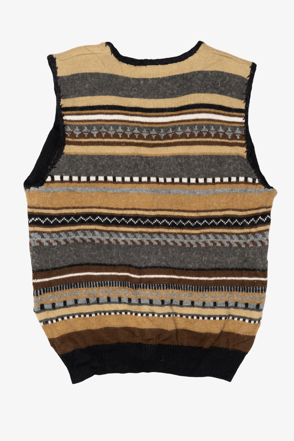 Vintage Brown Geometric Alfred Dunner Vest (1990s)