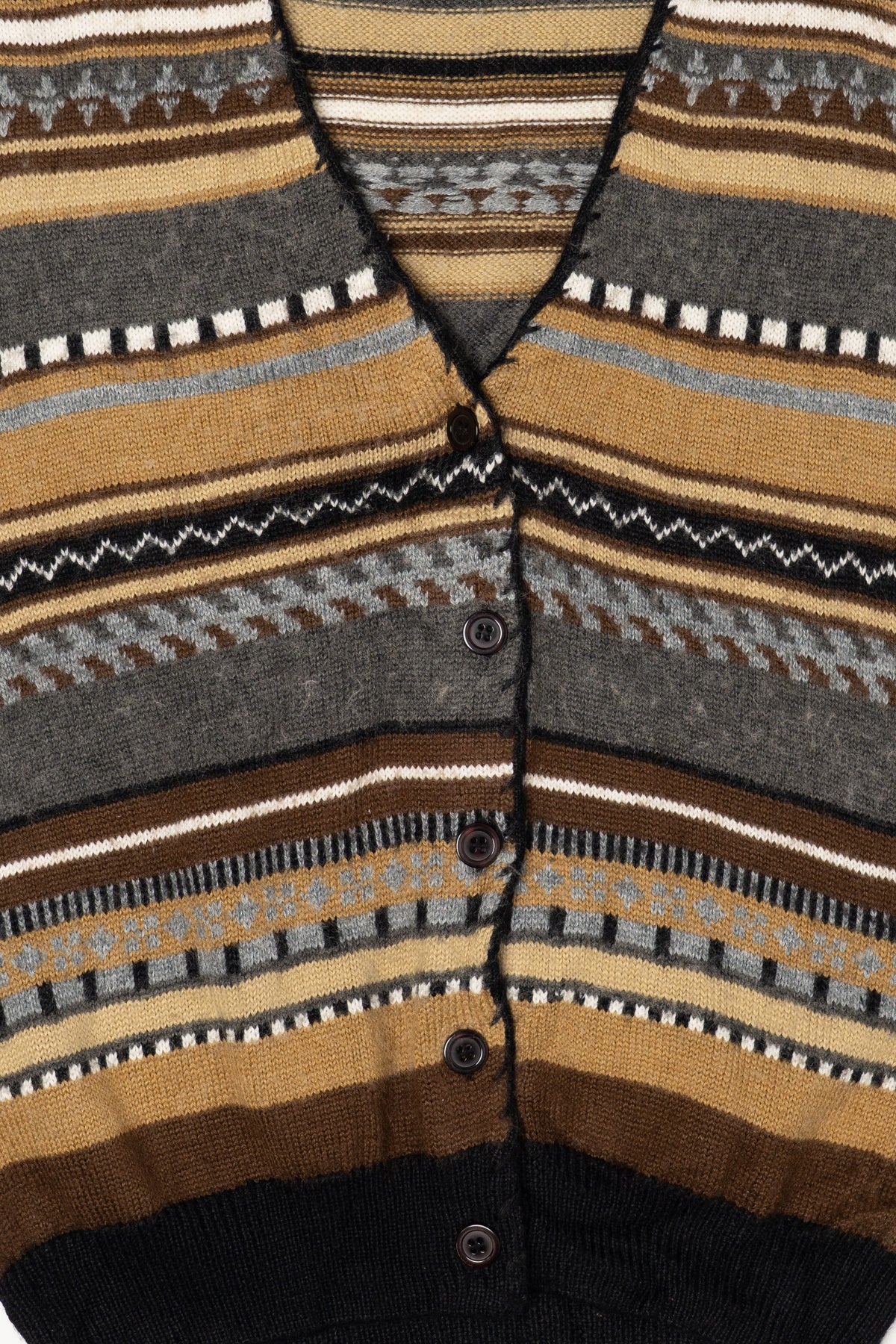 Vintage Brown Geometric Alfred Dunner Vest (1990s)