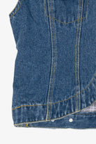 Vintage Miss Juli New York Plaid Lined Denim Vest (1990s)