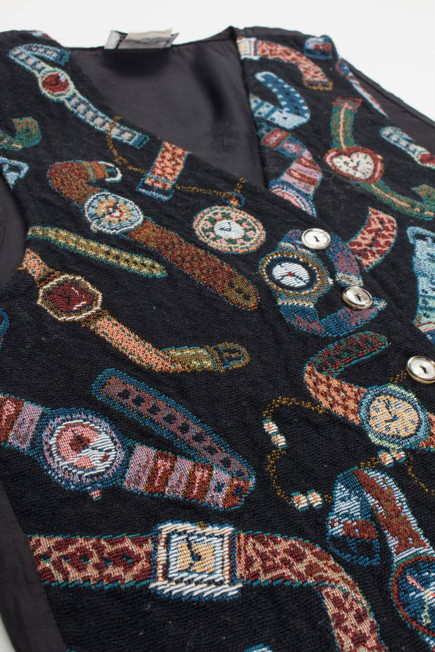 Vintage Woven Watches Vest 190