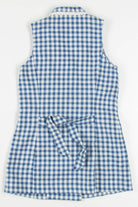 Vintage Gingham Button Front Vest 194